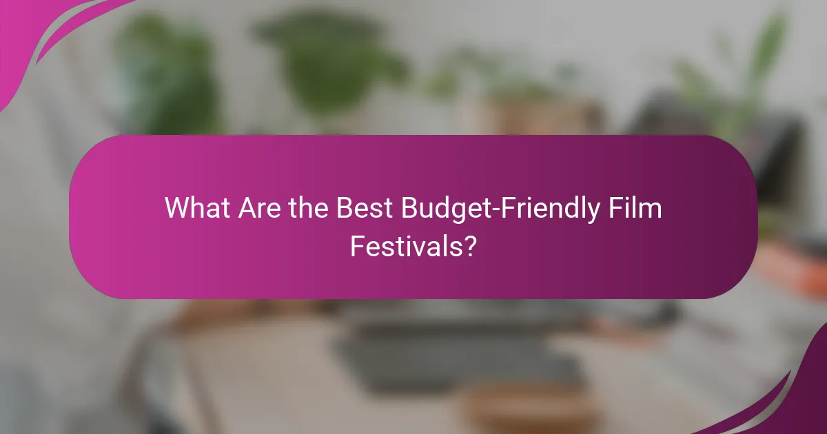 What Are the Best Budget-Friendly Film Festivals?